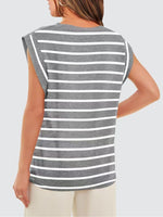 Striped Round Neck Tank