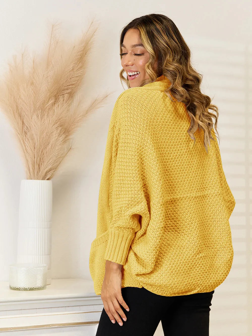 Angel Wings Open FrontCardigan with Pockets