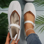 Round Toe Mesh Slip-Ons