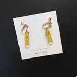 Zipper Dangle Clip-on Earrings