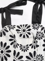 Floral Print Tie Strap Casual Maxi Dress