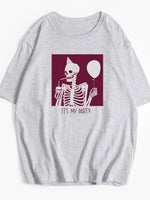 Plus Size Graphic Round Neck Half Sleeve T-Shirt