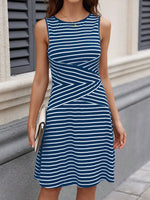 Round Neck Sleeveless Dress