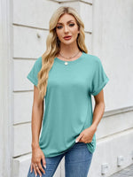 Florira Round Neck Short Sleeve T-Shirt