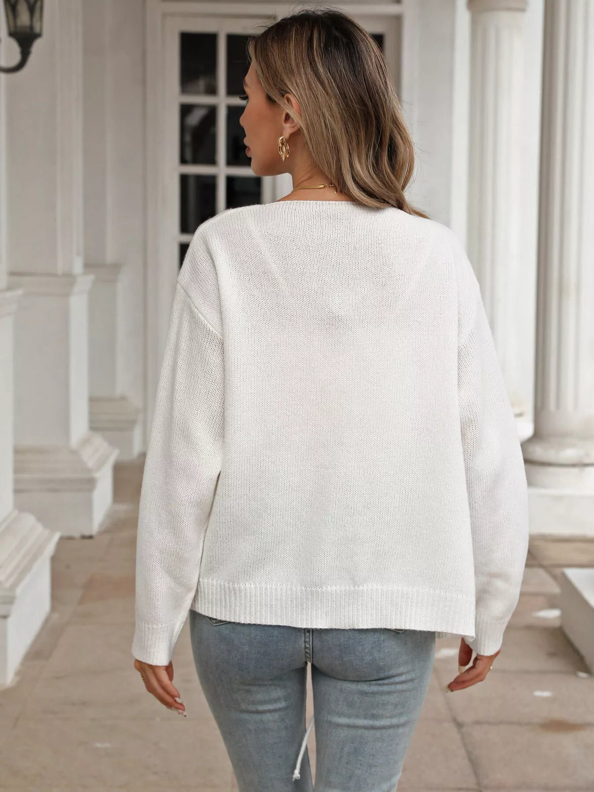Tie-Front Long Sleeve Cardigan