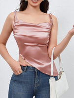 Asymmetrical Tie Shoulder Cami