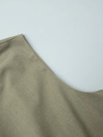 Round Neck Sleeveless Top and Skirt Set