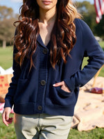 US Flag Button Up Cardigan