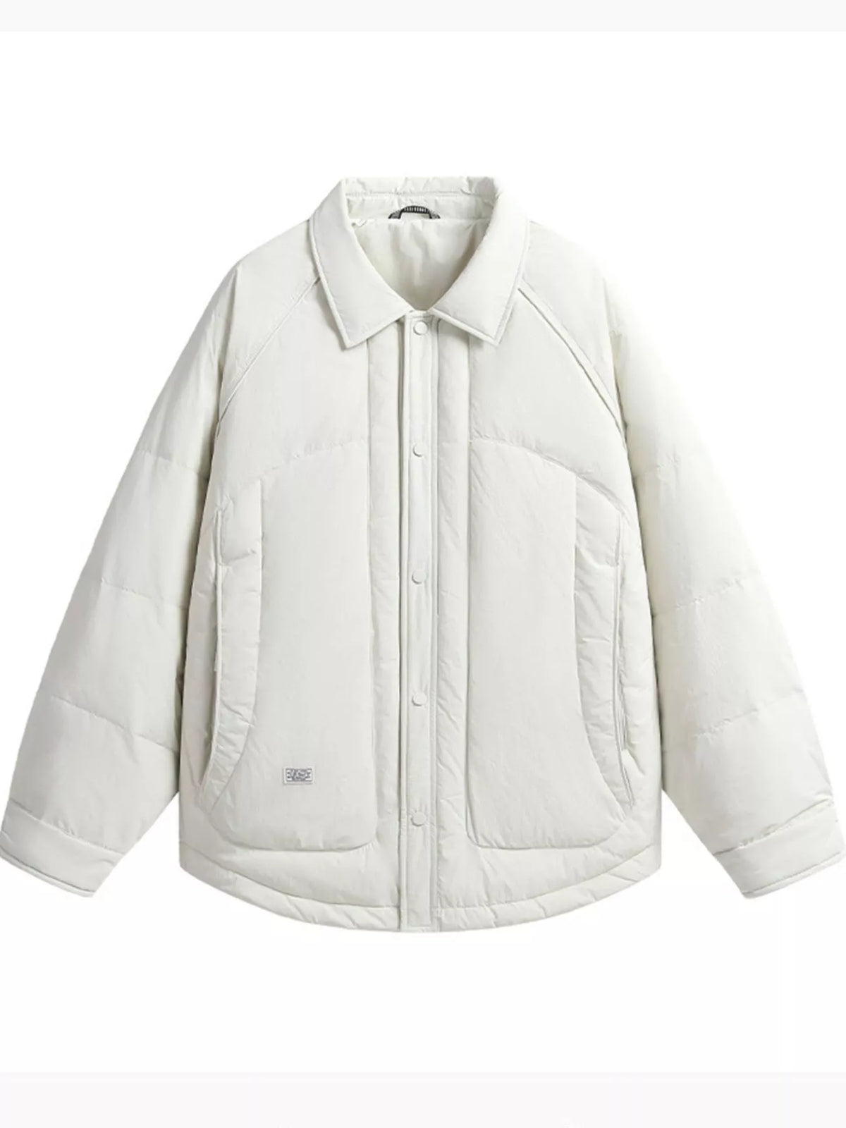 Men’s Plus Size Lightweight Padded Snap-Down Jacket
