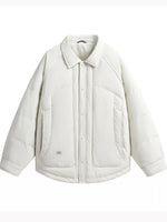 Men’s Plus Size Lightweight Padded Snap-Down Jacket