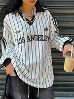 Los Angeles Striped Long Sleeve Top
