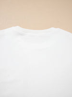 Exposed Seam Chest Pocket Knit Pullover Sweatshirt