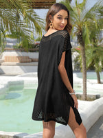 Crochet Trim Beach Cover Up Dress