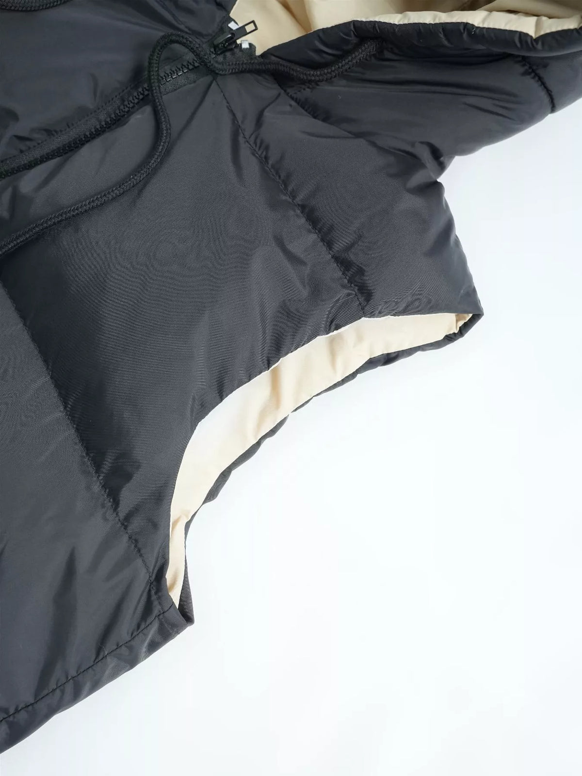 Longline Padded Hooded Vest Coat