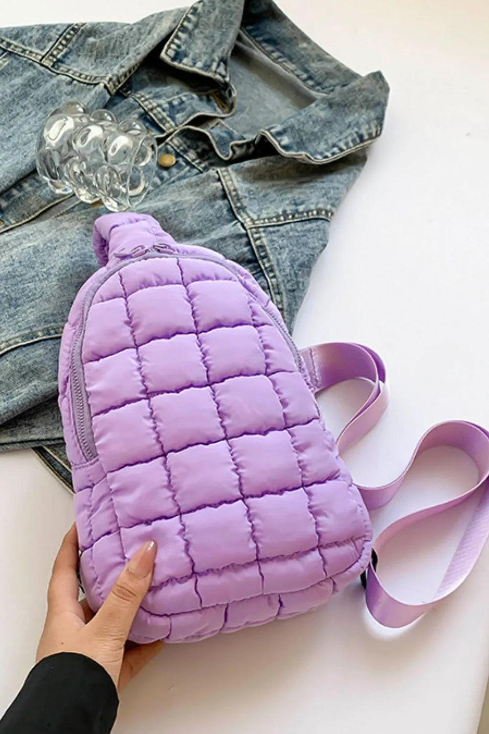 Quilted Nylon CrossbodyBag