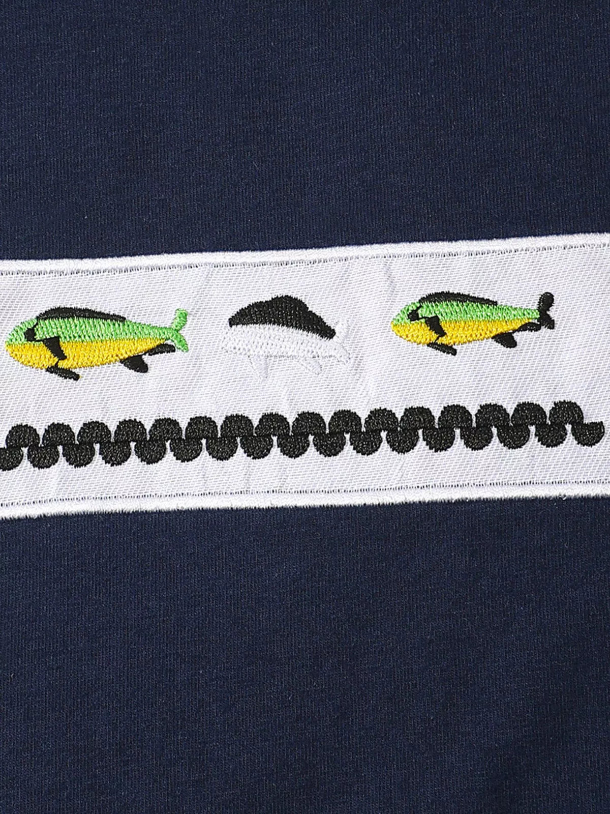 Children's Embroidered Round Neck Tee and ShortsSet