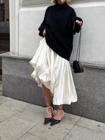 Flowy Satin Maxi Skirt