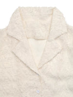 Textured Long Sleeve Button-Up Shirt