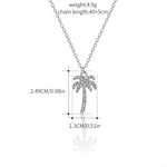 Palm Tree Pendant Necklace
