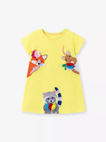 Children's Cartoon Animal Casual Dress
