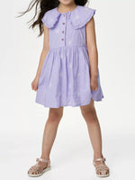 Children's Daisy Peter Pan Collar Sleeveless Dress