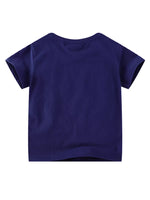 Children's Puppy Patch Round Neck T-Shirt