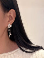 Pearl Cluster Dangle Earrings