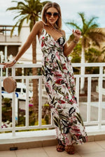 Printed Spaghetti Strap Maxi Dress