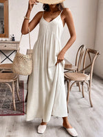 Casual Spaghetti Strap Maxi Dress