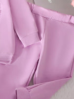 Children's Heart Round Neck Top and Pants Set