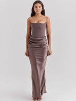 Isaiah Slim Tube Top Long Dress