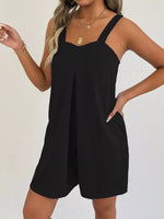 Sweetheart Neck Wide Strap Romper
