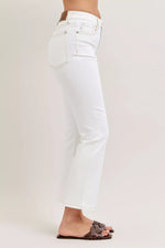 Judy Blue Contrast Stitching Cropped Flare Jeans