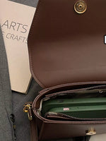 Vintage Suede Flap Crossbody Bag