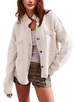 Casual Knit Button-Down Cardigan