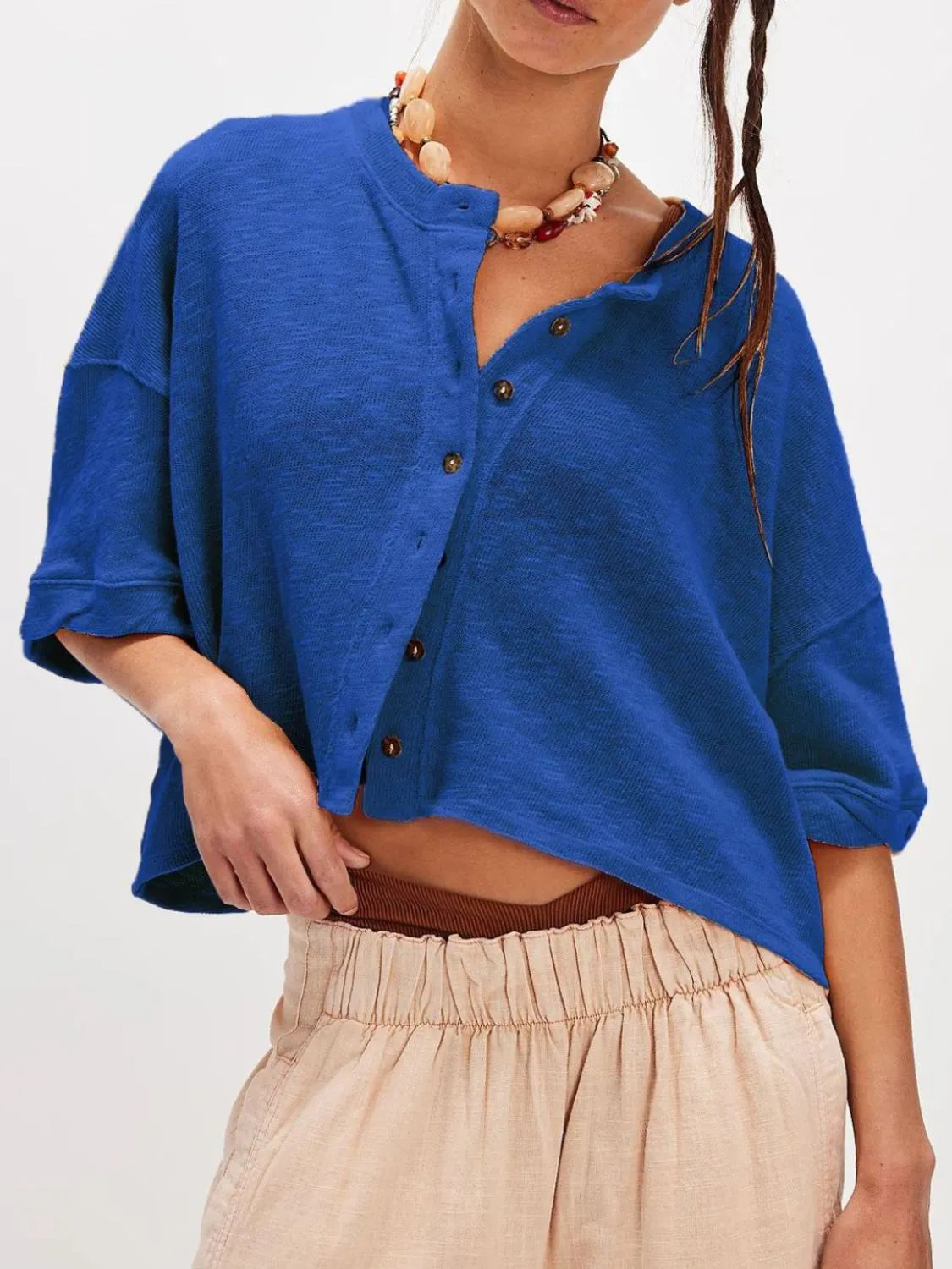Button Down Half Sleeve Shirt