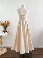Square Neck Sleeveless A-Line Dress