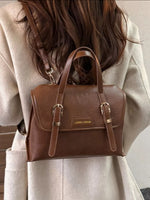 Leather Flap Backpack Bag