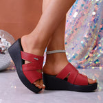 Open Toe Wedge Sandals