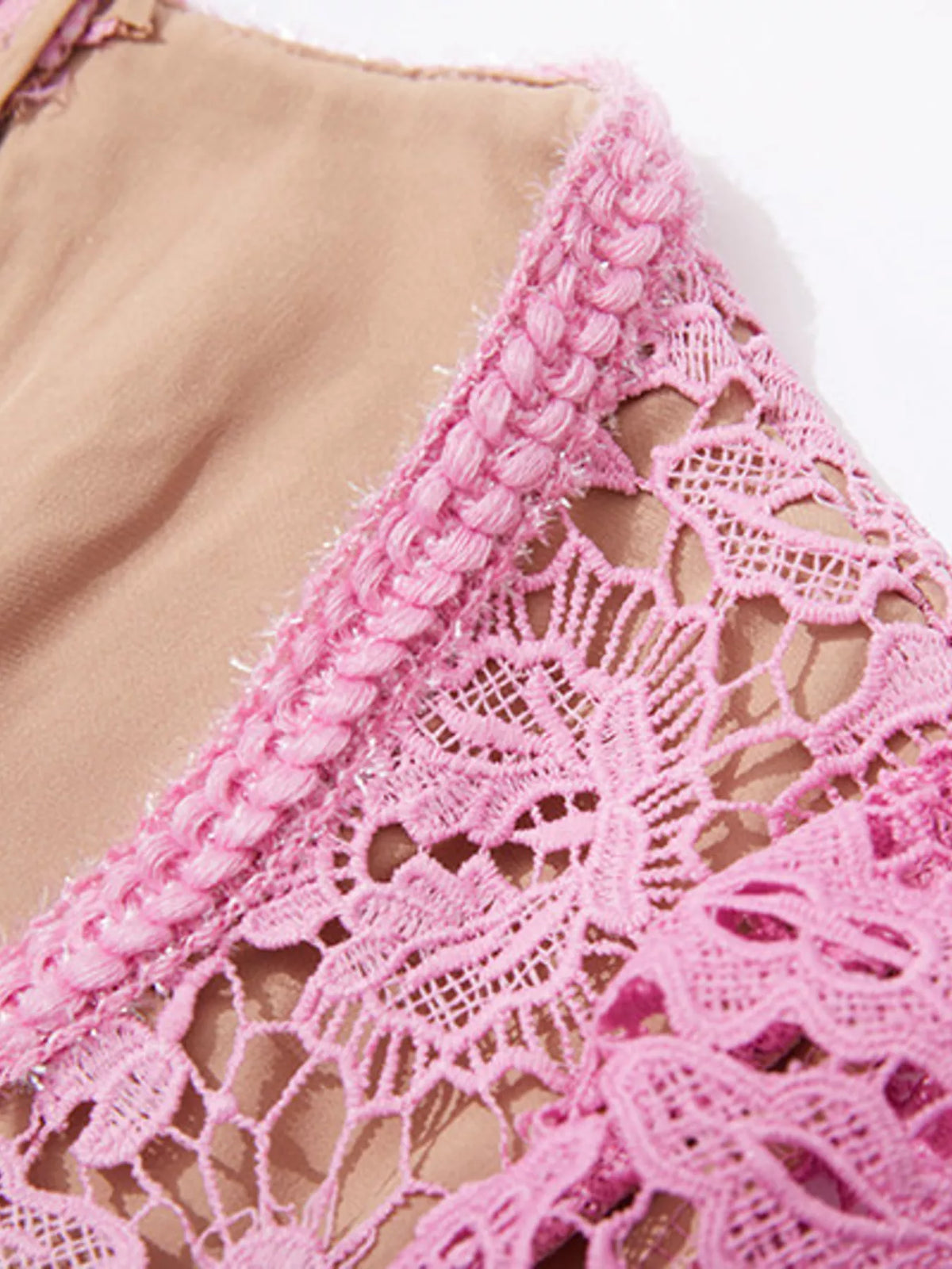 Lace Button-Up Midi Dress