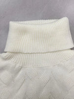 Ribbed Hem Turtleneck Long Sleeve Sweater