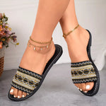 Open Toe Flat Sandals