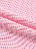 Solid Color Knit V Neck Button Front Sweater Vest