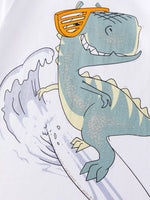 Children's Dinosaur Graphic Tee and Shorts Outfit Set