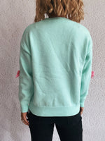 Bow Round Neck Long Sleeve Sweater