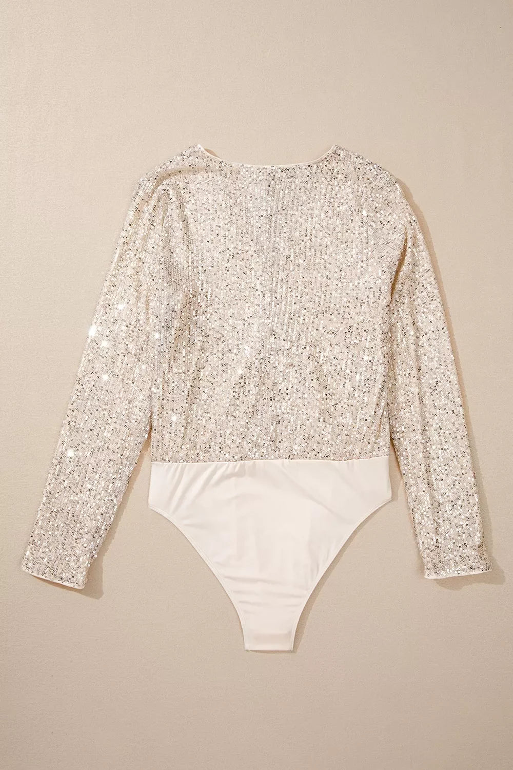 Sparkling Sequin Long Sleeve Bodysuit