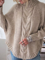 Cable-Knit Long Sleeve Sweater