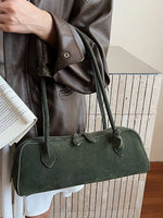 Solid Color Shoulder Bag