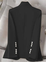 Single-Button Long Sleeve Blazer