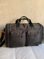 Plaid Duffel Bag with Multiple Pockets